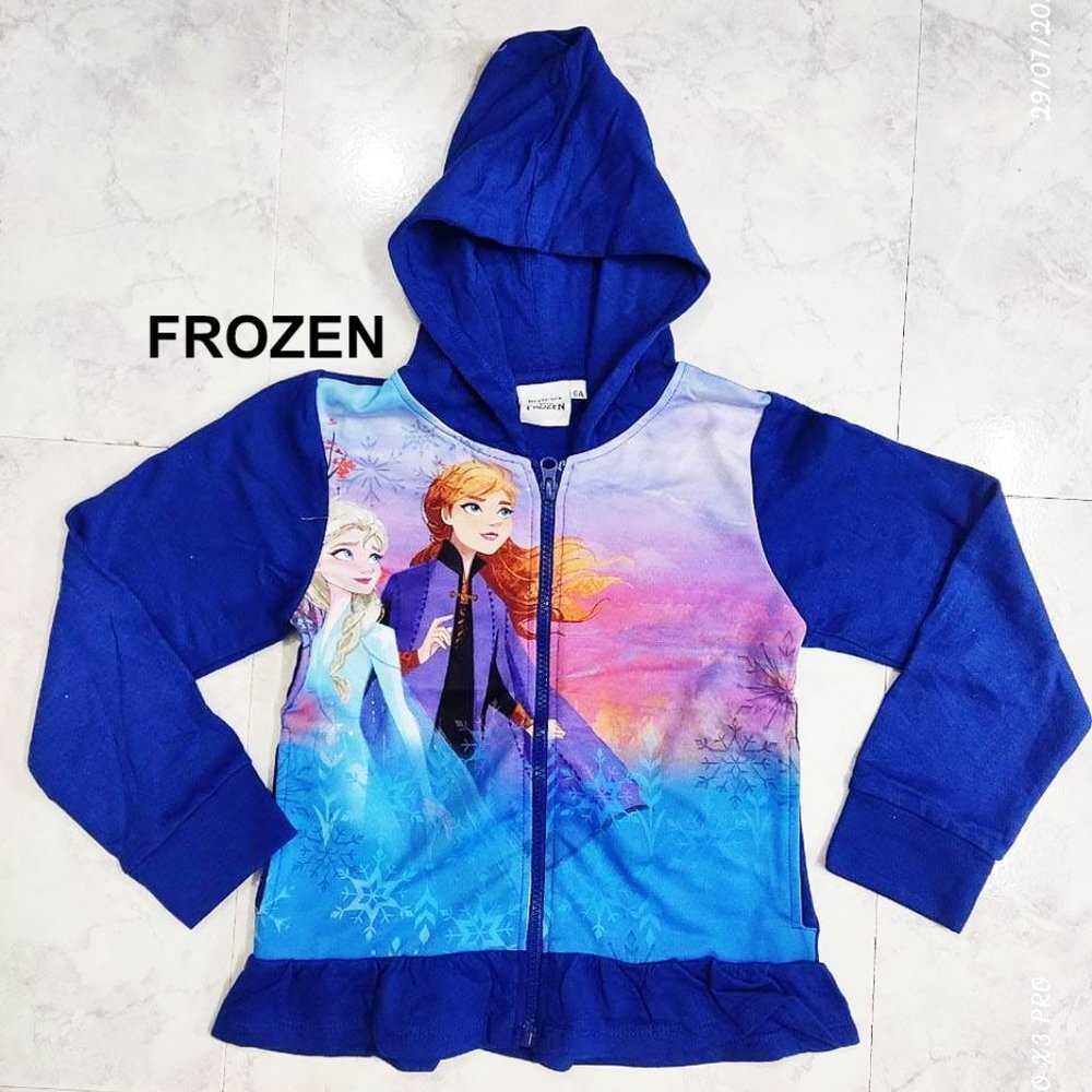 Kids Zip Up Hoodies, NWOT, sizes 1 to 10, cute prints